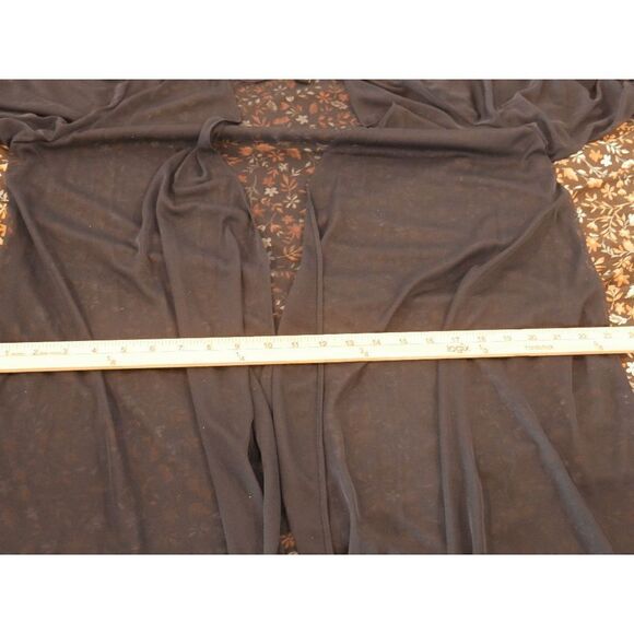 R & M Richards Embroidered Cuff Sheer-sleeve Blue Jacket Size 16W - Picture 6 of 7